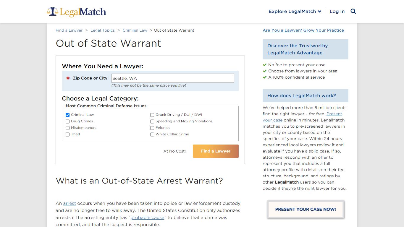 Out-of-State Arrest Warrants | Warrant in Another State - LegalMatch